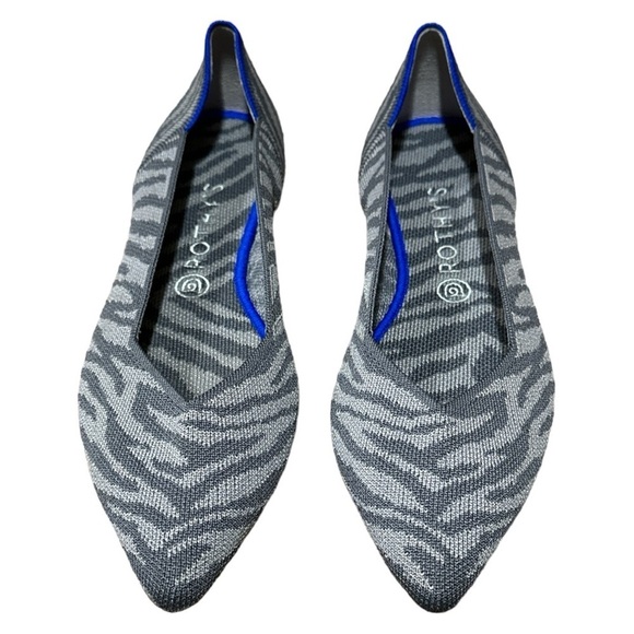 NWOB - Rothy’s The Point Zebra Print Shoes - Size 11.5 - Picture 2 of 5